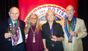 Officier Allan Kam, Sharon Briskman, Dame de la Chaîne Susan Rees, and Vice Conseiller Gastronomique Mark Lewonowski (Photo by Allan Kam)