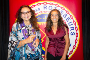 Dame de la Chaîne Lilian Carpio and Leila Carpio (Photo by Allan Kam)