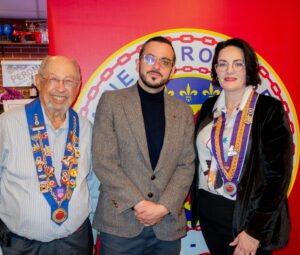 Vice Argentier Honoraire David Burka, Vice Chargé de Presse Wesley Jefferies, and Vice Chargé de Medias Sociaux Tierra Beard (Photo by Allan Kam)