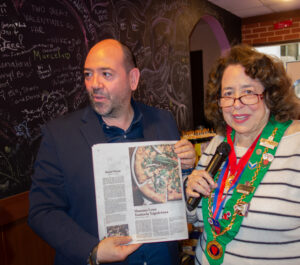 Giovanni Varriale and Bailli Judith Mazza (Photo by Allan Kam)