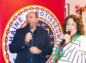 Giovanni Varriale and Bailli Judith Mazza (Photo by Allan Kam)