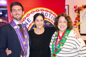 Chevalier Leonardo Vittori, Lena Borrello ("Mamma Lena"), and Bailli Judith Mazza (Photo by Allan Kam)